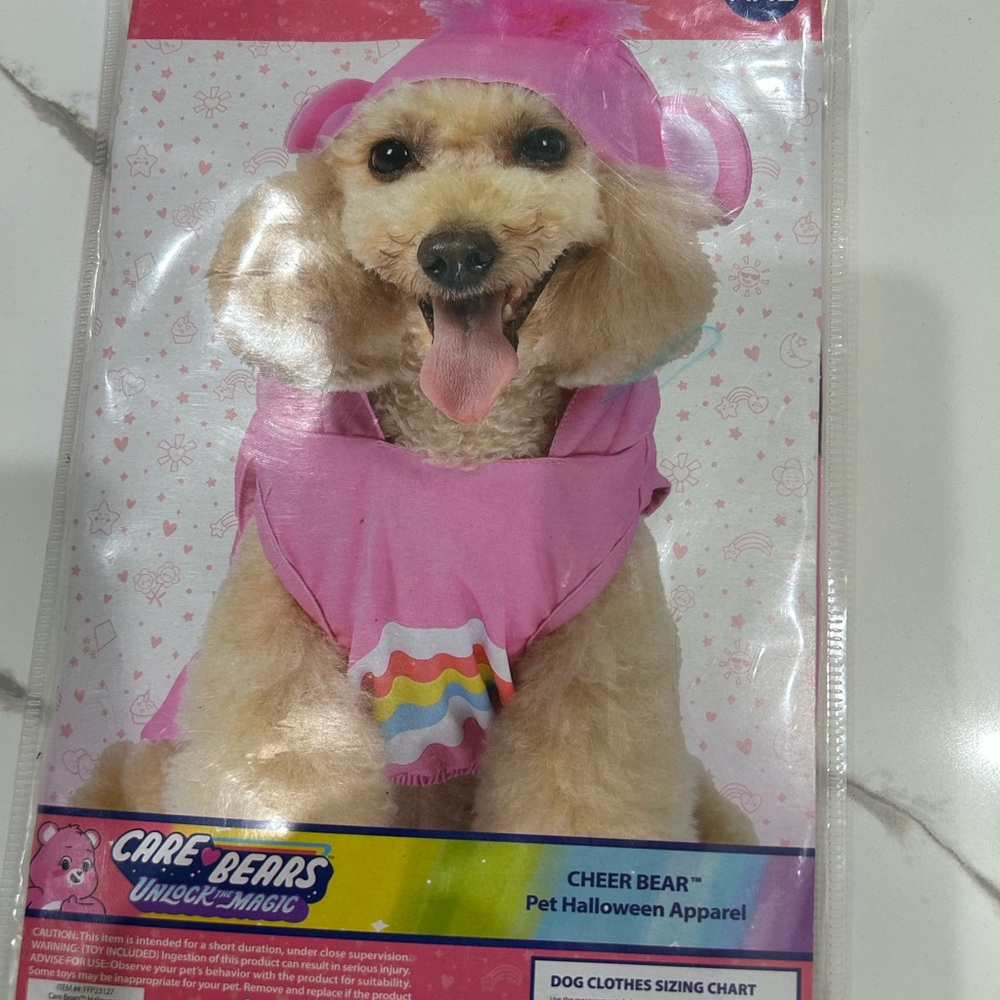 Care Bears Pink Cheer Bear Dog Costume XXL